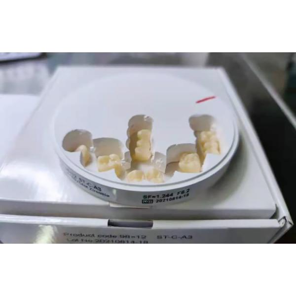 Implant Framework Zirconia Disc 1400MPa High Strength & Opacity 98x22mm CAD/CAM
