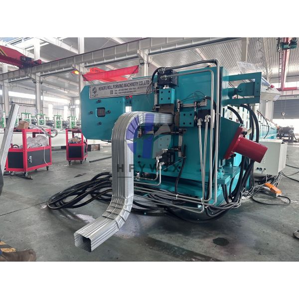 Automatic Hydraulic Downspout Pipe Forming Machine16 Forming Stations For Rainwater Pipe
