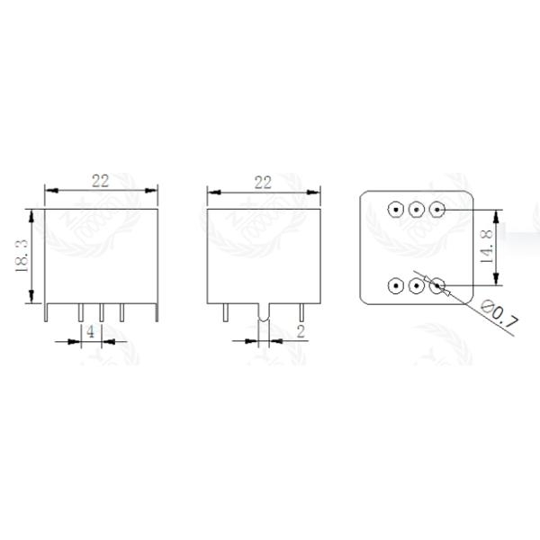 Customized Power Audio Frequency Transformer Permalloy ZXY2207-600:600 10K:10K  10K:600 1