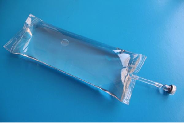 Quality 100ml 250ml 500ml Single Port Double Port Medical PVC Empty IV Infusion Bag with Stopper pvc iv fluid bag for sale