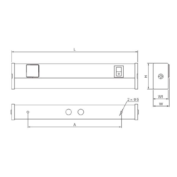 CTY08 Marine Cabin Interior Light Fluorescent Bedside Light