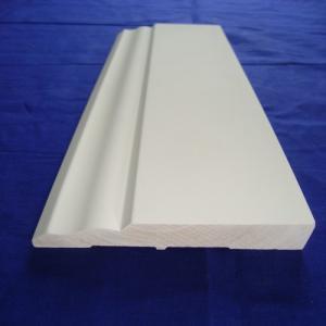 Buy cheap Finger Jointed Pine Wood Baseboard , White Primed Colonial Baseboard 9/16&quot; X 5 product