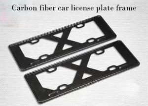 Buy cheap Customized Size Lightweight Slim Carbon Fiber License Plate Frame product