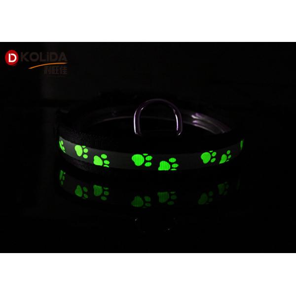 Reflective USB Rechargeable LED Dog Collar For Small / Medium Dog Cat Collar