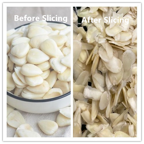 Stainless Steel Adjustable Almond Peanut Slice Cutting Machine 400-500 kg/h capacity