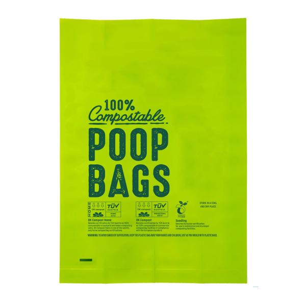 Factory Customized Eco friendly cornstarch compostable biodegradable dog poop bags for dog