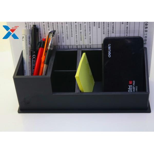 Desktop File Acrylic Desk Organizer For Pencil / Documents Storage