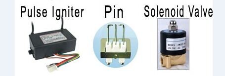 Ceramic Electric Ignition Electrodes 3 Pin For Powder Coating Oven