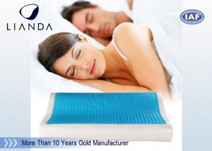 Buy cheap Visco rectangle Cooling Gel Pillow , wave summer cooling gel memory pillow product