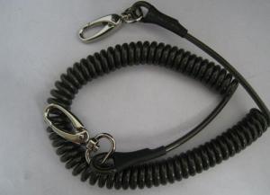 Buy cheap Anti-drop spring coil lanyard good black tool safety lanyard leash spiral key chain cord product