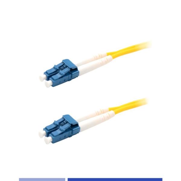 Quality Singlemode LC UPC Patch Cord Duplex LSZH 3m Fiber Optic patch cord for sale