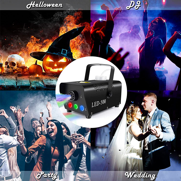 Disco Stage Fog Smoke Machine With Lights Led Indoor Party Fog Machine Weddings