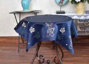 Unique Square Decorative Table Cloths Chemical Fiber Multiple Colors Embroidered