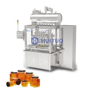 Buy cheap Glass Jar Container With Lid Servo Piston Bottle Filling Machine For Syrup And Honey product