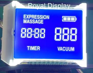 Buy cheap STN Blue Negative Monochrome Segment Graphic LCD Display with White Backlight product