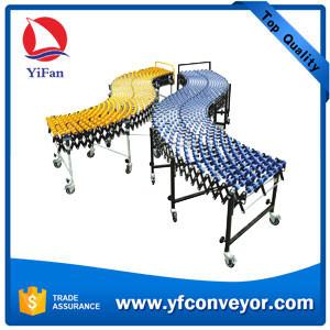 Quality Flexible Expandable Gravity Plastic Skate Wheel Conveyor,Gravity Unloading Conveyor for sale