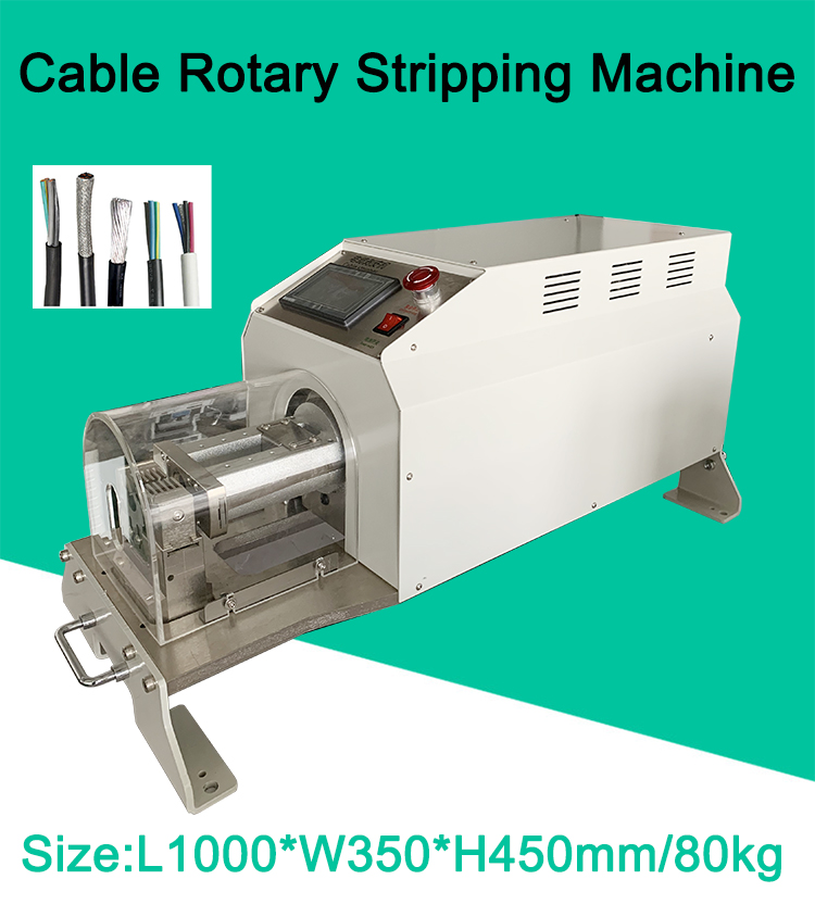 Wire Cable Stripper Tool for Machinery Rotatory Knife Blade Stripping and Peeling