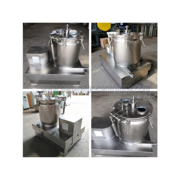 Top Discharge Industrial Basket Centrifuge Machine For CBD Hemp Oil Extraction