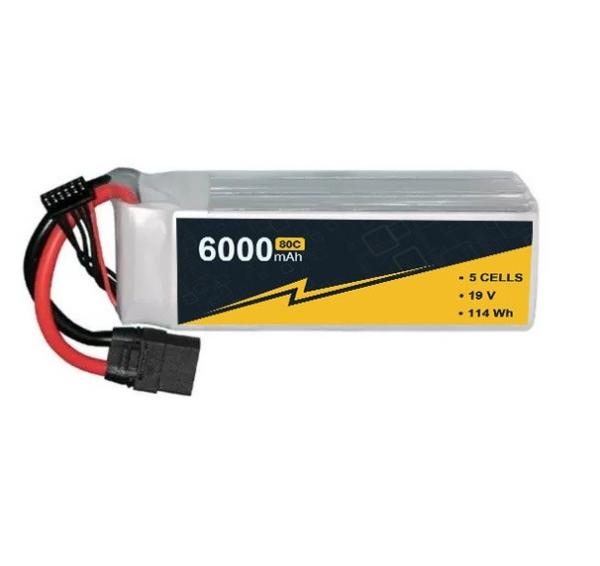 Quality 6000mAh 19v 5S1P FPV Lipo Battery High Voltage Lipo Battery Chargeable for sale