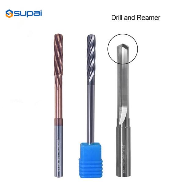 Quality Solid Carbide Chucking Machine Tapered Drill Straight Groove Reamer Tungsten Steel D10*45*90L*6T for sale