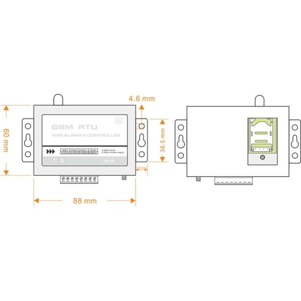 CWT5005 GSM 3G 4G controller, sms remote control switch relay, 3G 4G sms alarm module, 3G 4G gsm io module