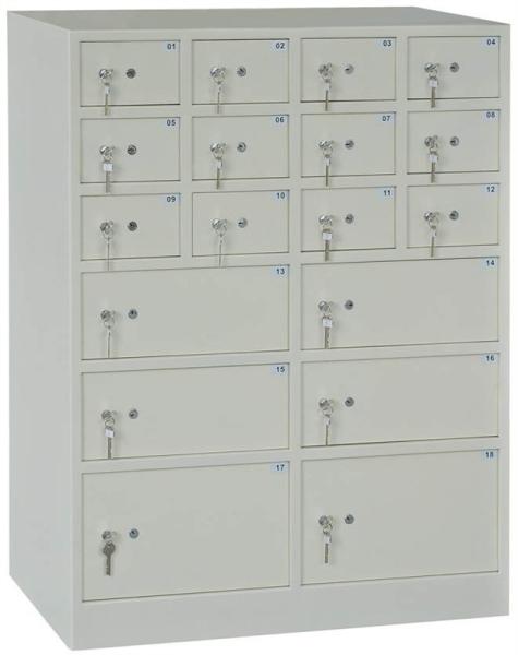 Quality 18 Doors Security Level A1 Dt-18 Bank Safe Deposit Box Hotel Locker for Door Type for sale