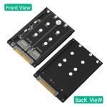 2 In 1 Combo PCI-E M.2 NVME SSD And B&M Key SSD To SFF-8639 U.2 Adapter