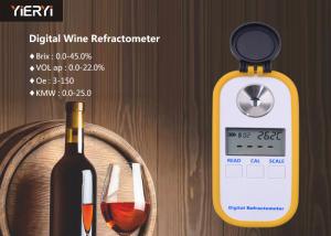 China Digital Specific Gravity Refractometer Temperature Correction For Juice / Milk on sale