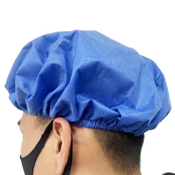 Quality Waterproof Disposable Head Cap With Single Or Double Elastic Available for sale