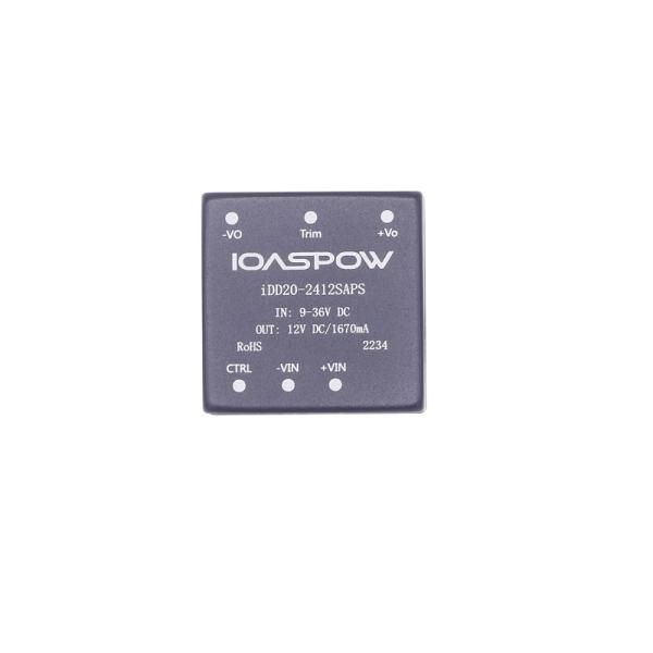 IOASPOW DC DC Isolation Converter 20W DC input9 36VOr 18 75V output 3.3V 5V 12V 15V iDD20 XXYYSAPS