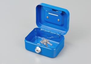 China Small Portable Cash Money Box , Coin Saving Money Safe Box With Lock on sale