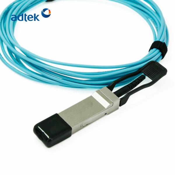 100G QSFP28 Active Optical Cable AOC Dual data rate Compatible with RoHS