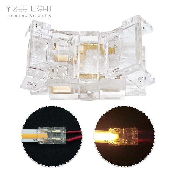 Quality Free Welding 2 Pin LED Strip Connector With Transparent Clear Housing Color for sale