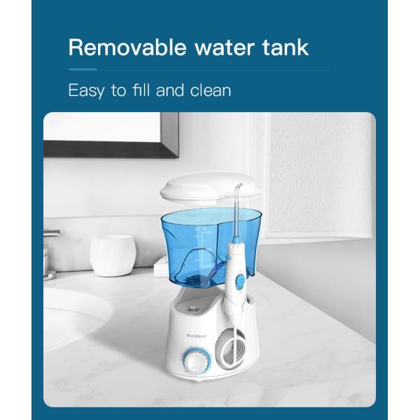 Teeth Whitening Countertop Water Flosser 600ml Electric Jet