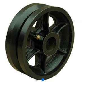Buy cheap Black Steel V Groove Casters Heavy Duty Caster Parts product
