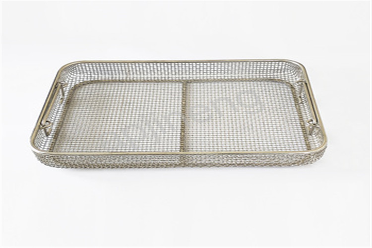 Multifunctional Wire Mesh Cleaning Baskets , Square Mesh Basket Non Toxic