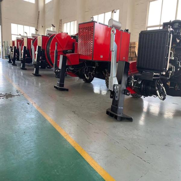 138KV Max Intermittent 45kn Diesel Tensioner Stringing Equipment