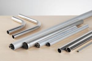 T6  Round Aluminium Extrusion Profile Pipe Anodized Customized 40mm Thickness