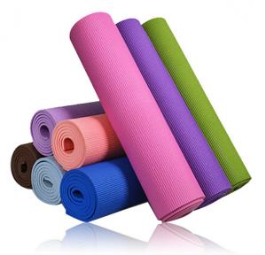China Custom print yoga mat factory 8mm yoga mat pvc yoga mat, eco material pvc foam yoga mat for new starter on sale