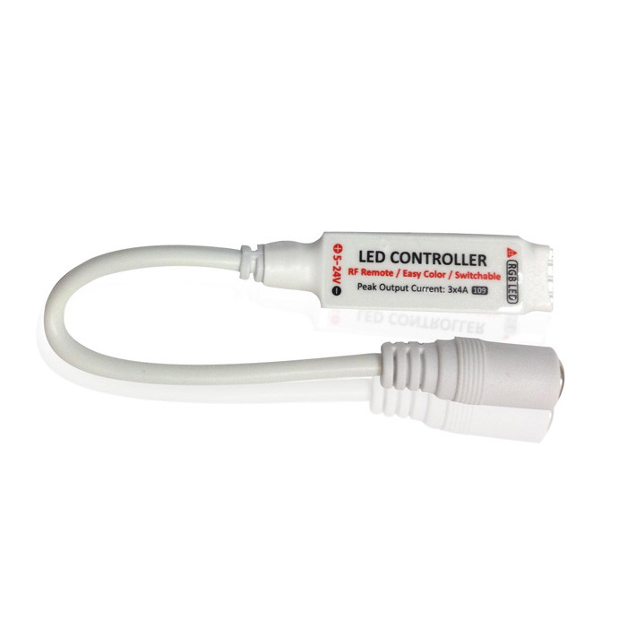 KooSion In-line Mini Dimmer with Remote Control for Single Color LED Strip Lights