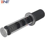 BNT modular design aluminum alloy with EU power plug hidden table pop up outlet