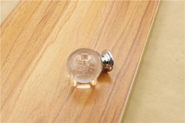 Quality Round Crystal Pulls Drawer Handle Furniture Pulls Handles for sale