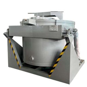 Buy cheap Rotary Metal Melting Induction Furnace 2000kgs For Aluminum Scraps product