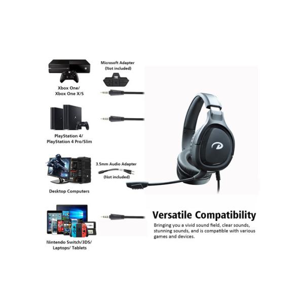 DL Wired Over Ear Headphones , 40mm 50mm Switch Headset With Mic
