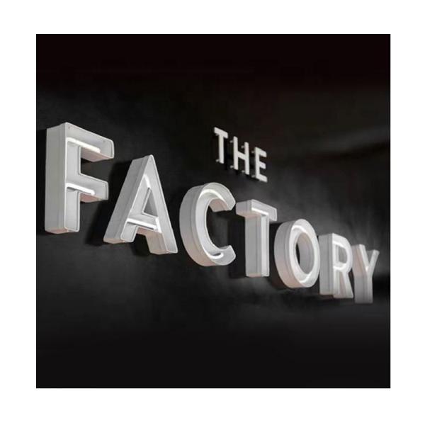 Quality 3D Metal Letter Backlit Illuminated Sign Led Light Letters No Minimum Order Quantity for sale