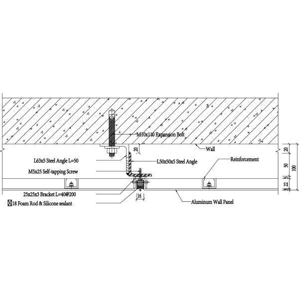 Commercial Buildings Decorative Wall Panels 5.0mm Mirror Aluminum Cladding Panels Novel Style