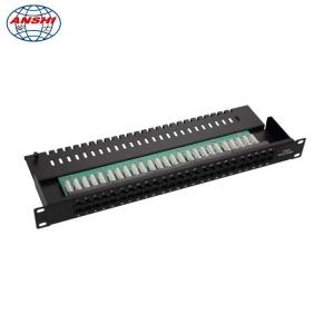 Buy cheap 25 / 50 Port CAT3 RJ11 Voice Patch Panel 6P4C Type Krone / 110 IDC product