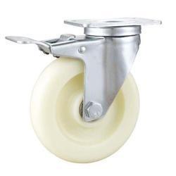 Quality 04-Medium duty caster White PP locking caster wheel for sale