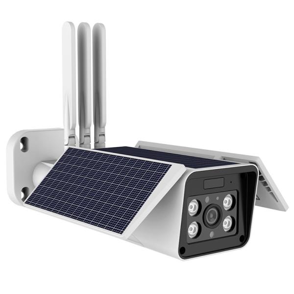 Quality 1920x1080p FHD IP67 Solar WiFi Camera With LED Lighting for sale