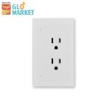 Tuya Wifi Electrical Sockets Voice Control Universal Smart Socket With Alexa /